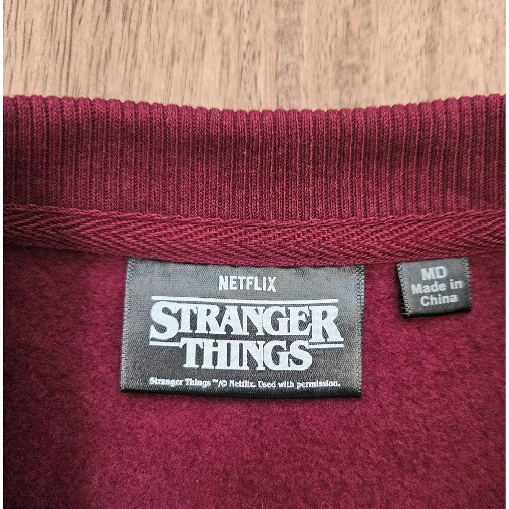 Stranger Things Hellfire Club Sweatshirt Adult Maroon Medium Pullover